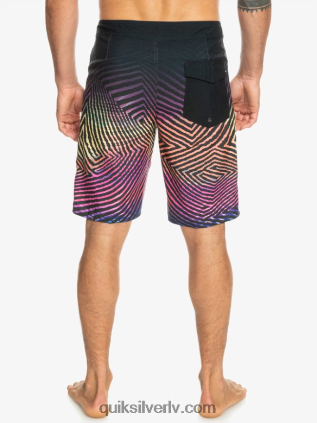 vīriešiem Quiksilver ikdienas velku izbalināt 20 dēļu šorti asfalts 88064R1283