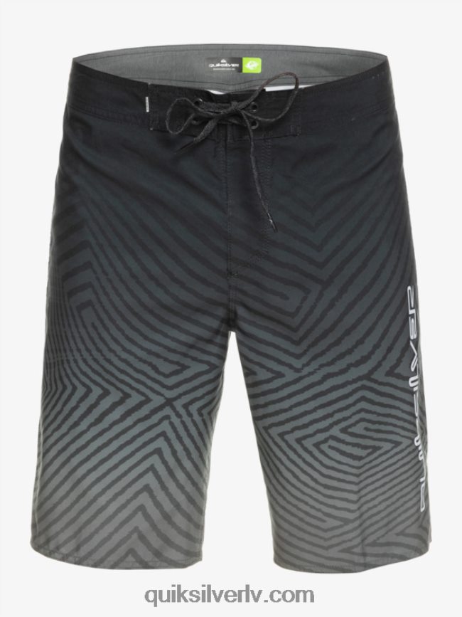 vīriešiem Quiksilver ikdienas velku izbalināt 20 dēļu šorti melns 88064R1281