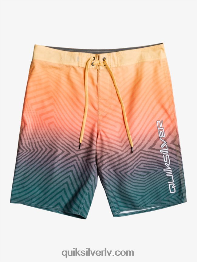 vīriešiem Quiksilver ikdienas velku izbalināt 20 dēļu šorti pusnakts flote 88064R1284