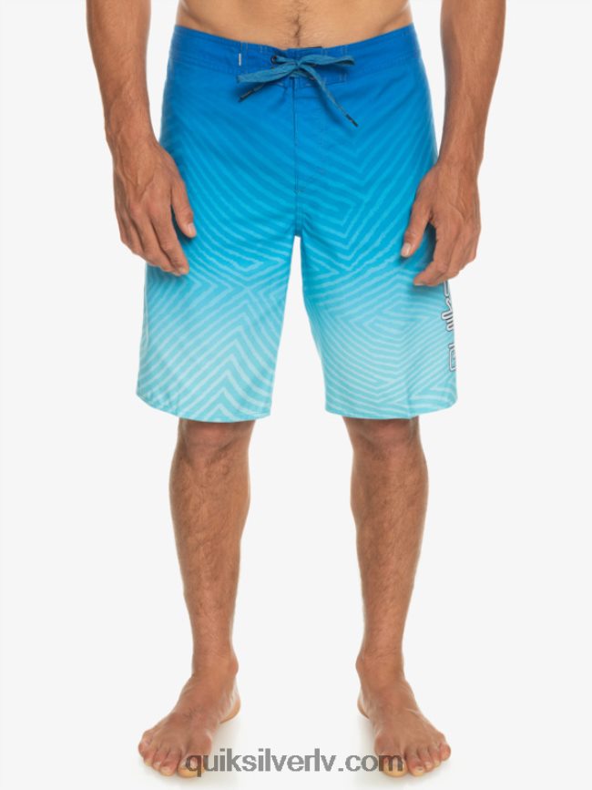 vīriešiem Quiksilver ikdienas velku izbalināt 20 dēļu šorti snorkel zils 88064R1282