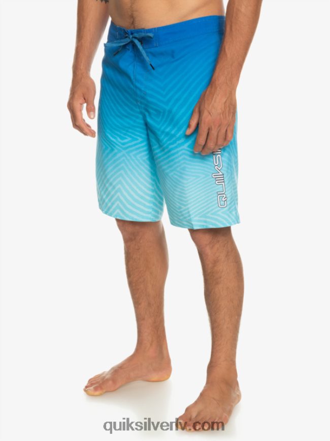 vīriešiem Quiksilver ikdienas velku izbalināt 20 dēļu šorti snorkel zils 88064R1282