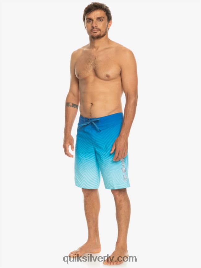 vīriešiem Quiksilver ikdienas velku izbalināt 20 dēļu šorti snorkel zils 88064R1282