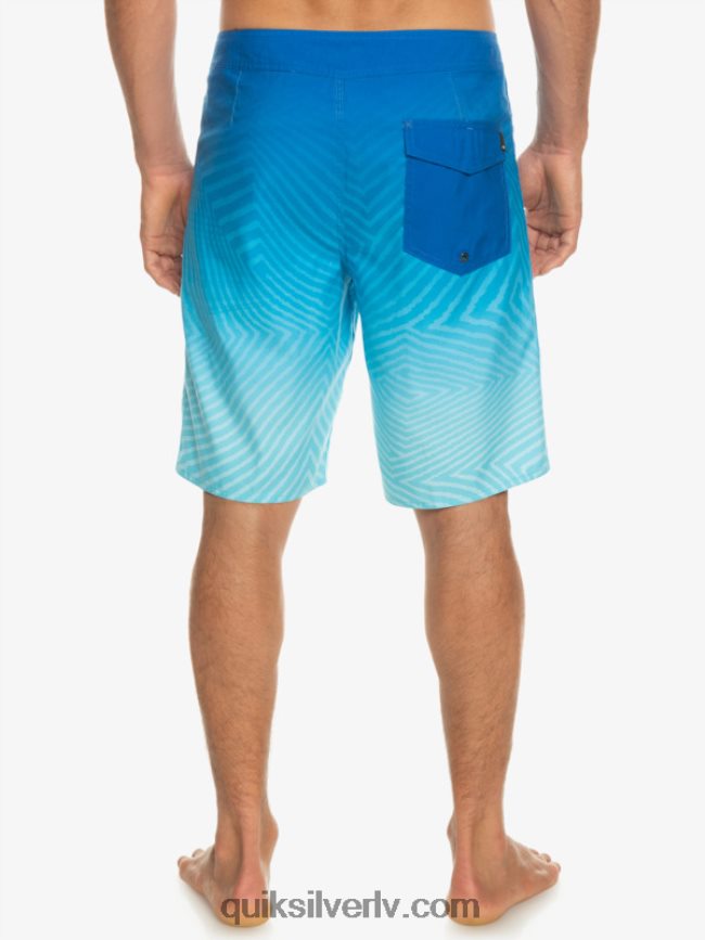 vīriešiem Quiksilver ikdienas velku izbalināt 20 dēļu šorti snorkel zils 88064R1282