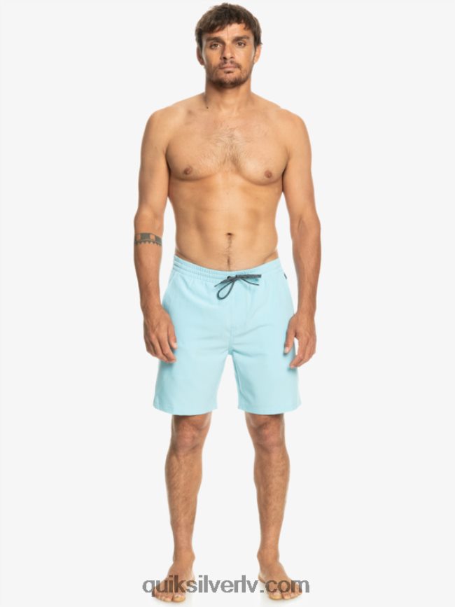 vīriešiem Quiksilver okeāna elastīgie 18 abinieku šorti debesu zils 88064R347