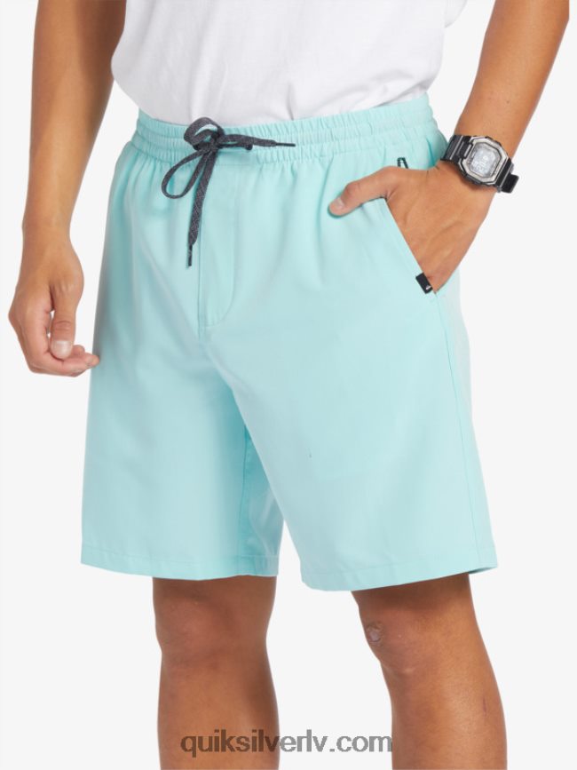 vīriešiem Quiksilver okeāna elastīgie 18 abinieku šorti eņģelis zils 88064R346