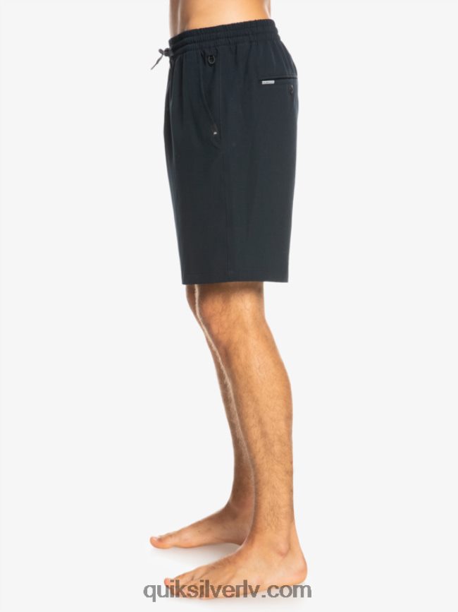 vīriešiem Quiksilver okeāna elastīgie 18 abinieku šorti melns 88064R342