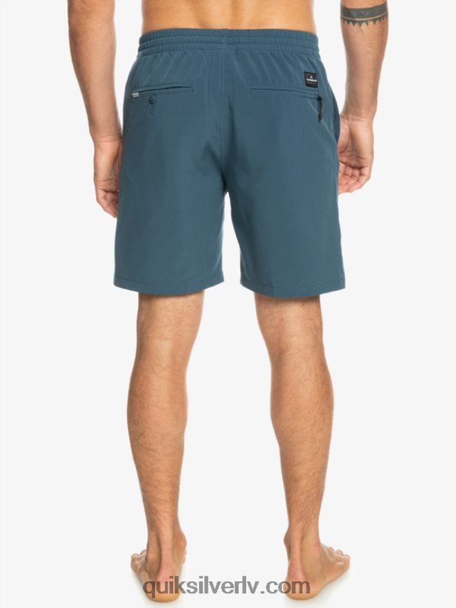 vīriešiem Quiksilver okeāna elastīgie 18 abinieku šorti pusnakts flote 88064R345