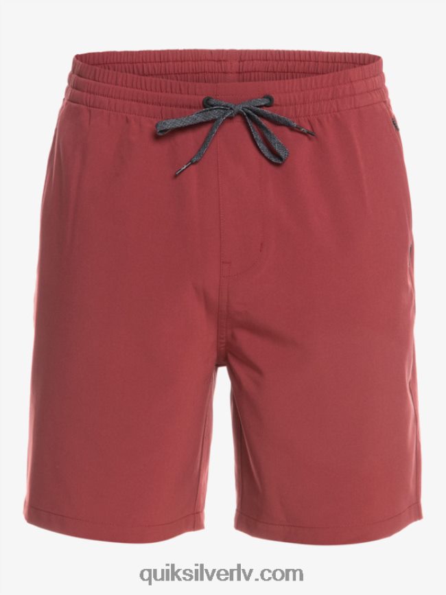 vīriešiem Quiksilver okeāna elastīgie 18 abinieku šorti rubīna vīns 88064R350
