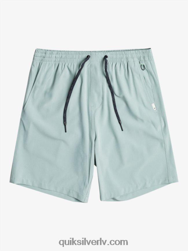 vīriešiem Quiksilver okeāna elastīgie 18 abinieku šorti zaļā vide 88064R352