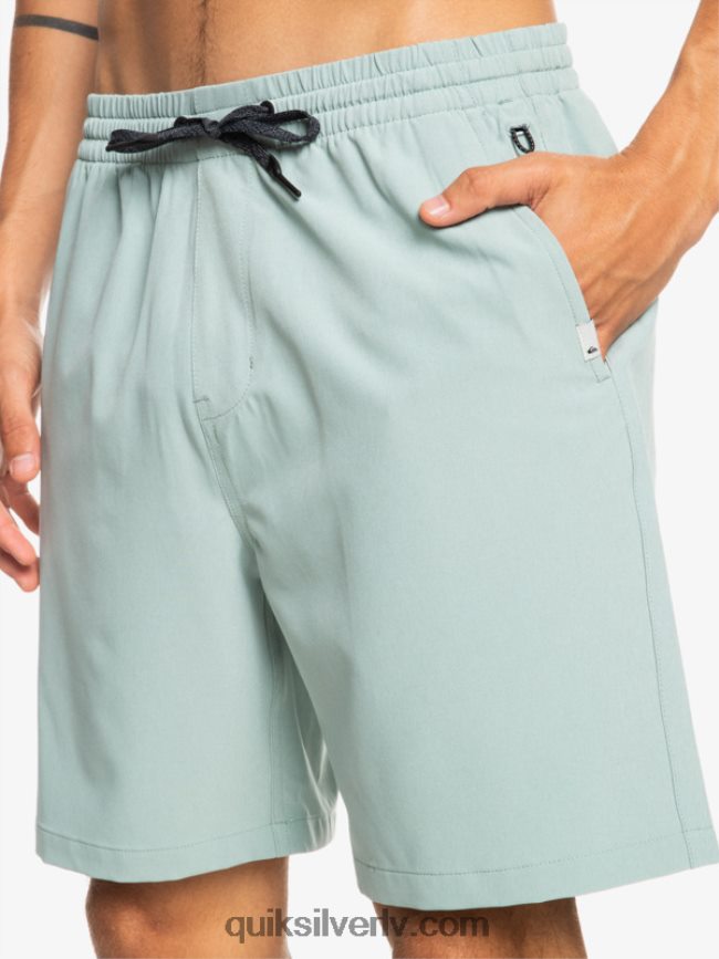 vīriešiem Quiksilver okeāna elastīgie 18 abinieku šorti zaļā vide 88064R352