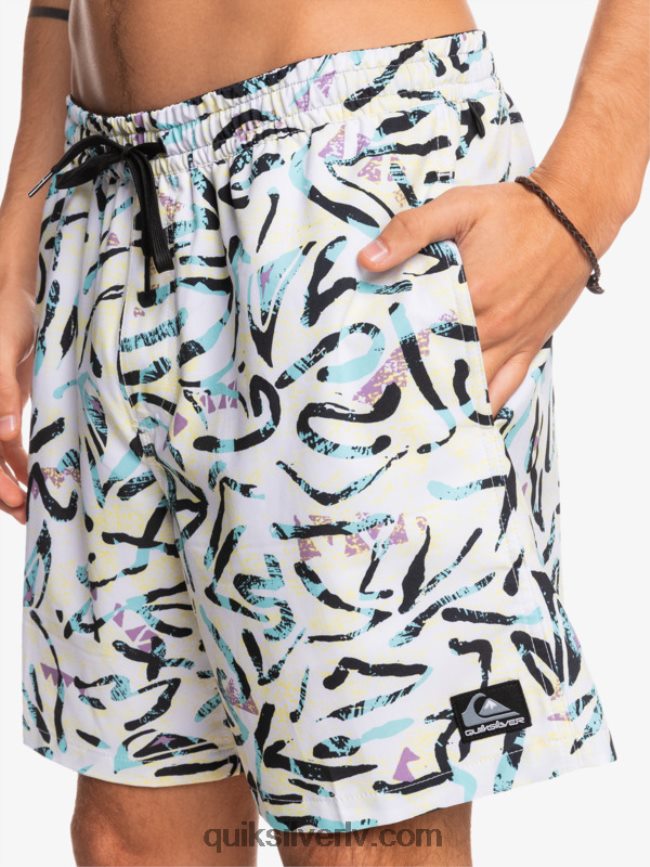 vīriešiem Quiksilver okeāns sajauc 17 zalves balts 88064R1708