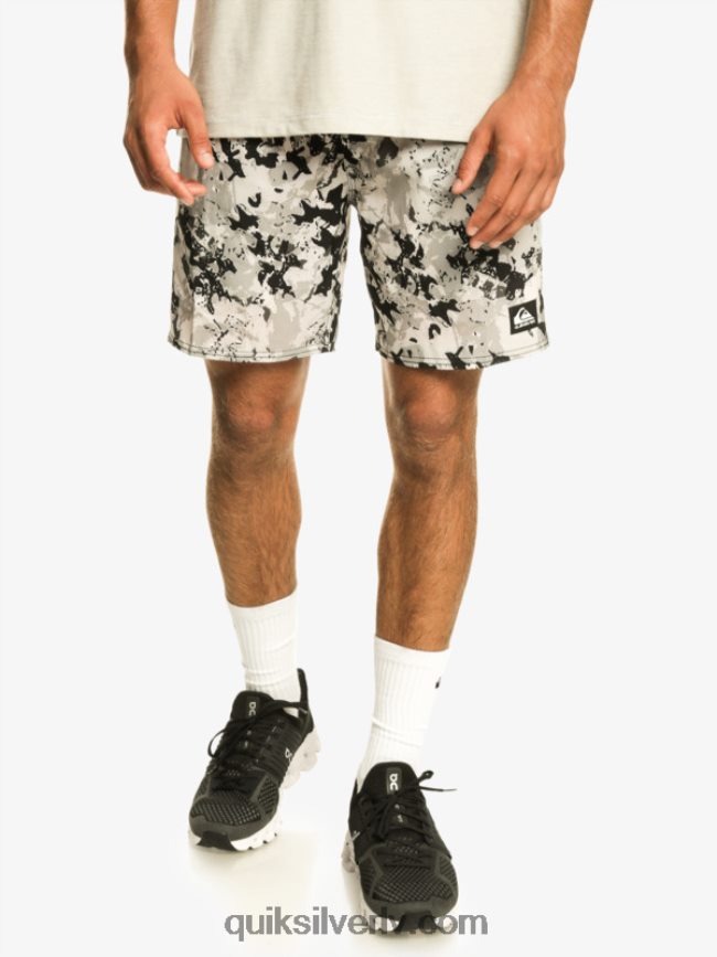 vīriešiem Quiksilver omni 17 treniņšorti pelēka violeta 88064R793