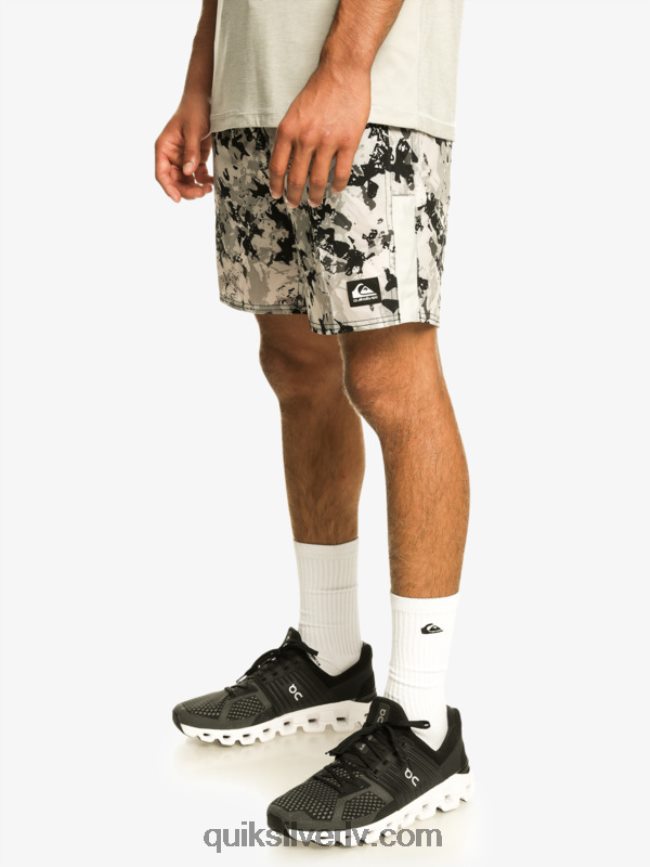 vīriešiem Quiksilver omni 17 treniņšorti pelēka violeta 88064R793