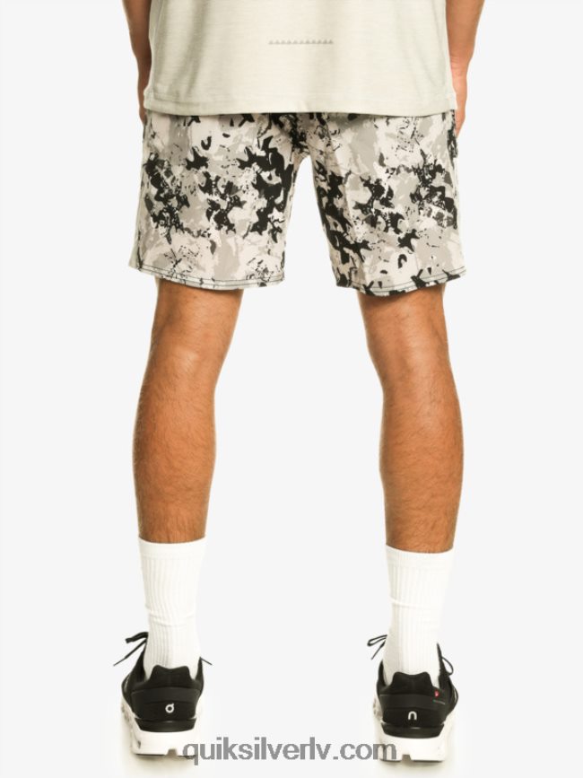 vīriešiem Quiksilver omni 17 treniņšorti pelēka violeta 88064R793
