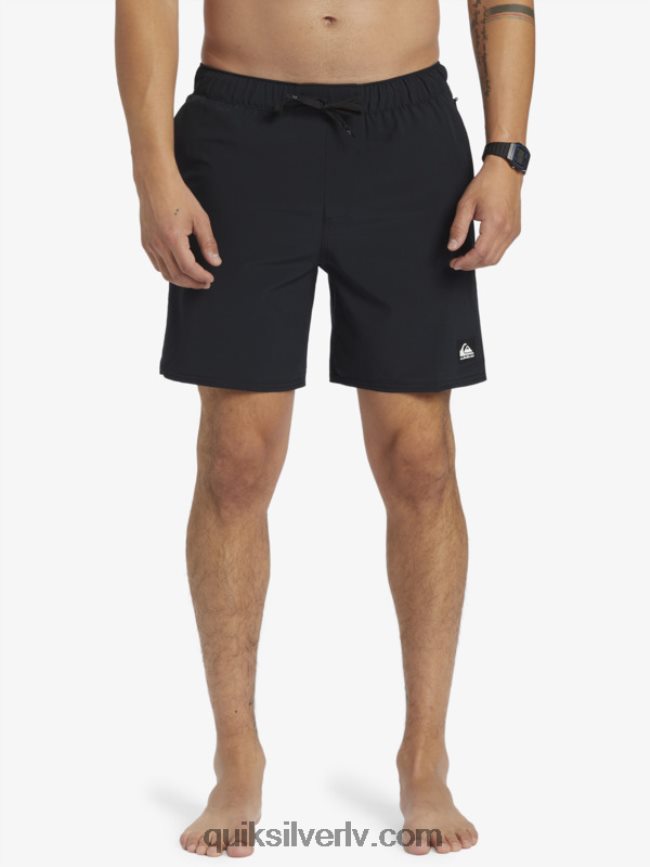 vīriešiem Quiksilver omni stretch 17 treniņšorti melns 88064R827