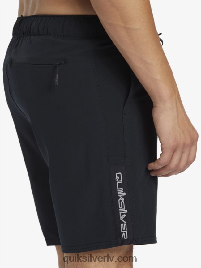 vīriešiem Quiksilver omni stretch 17 treniņšorti melns 88064R827