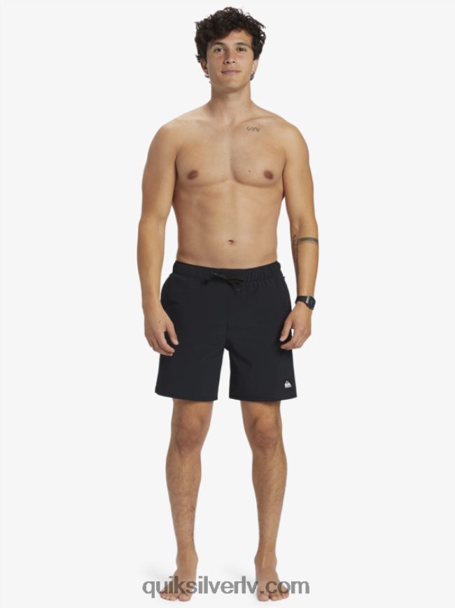 vīriešiem Quiksilver omni stretch 17 treniņšorti melns 88064R827
