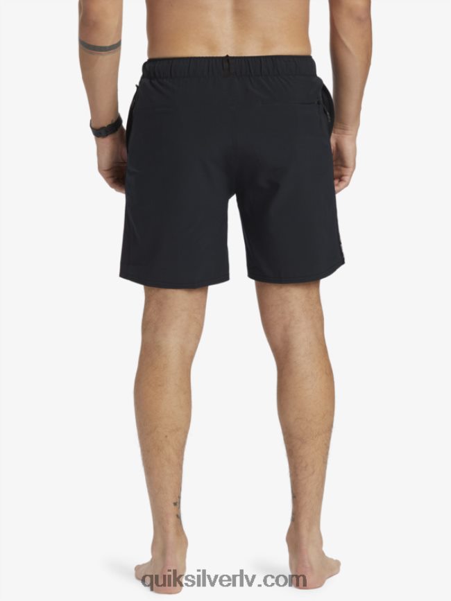 vīriešiem Quiksilver omni stretch 17 treniņšorti melns 88064R827