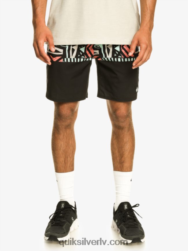 vīriešiem Quiksilver omni stretch 17 treniņšorti melns 88064R829