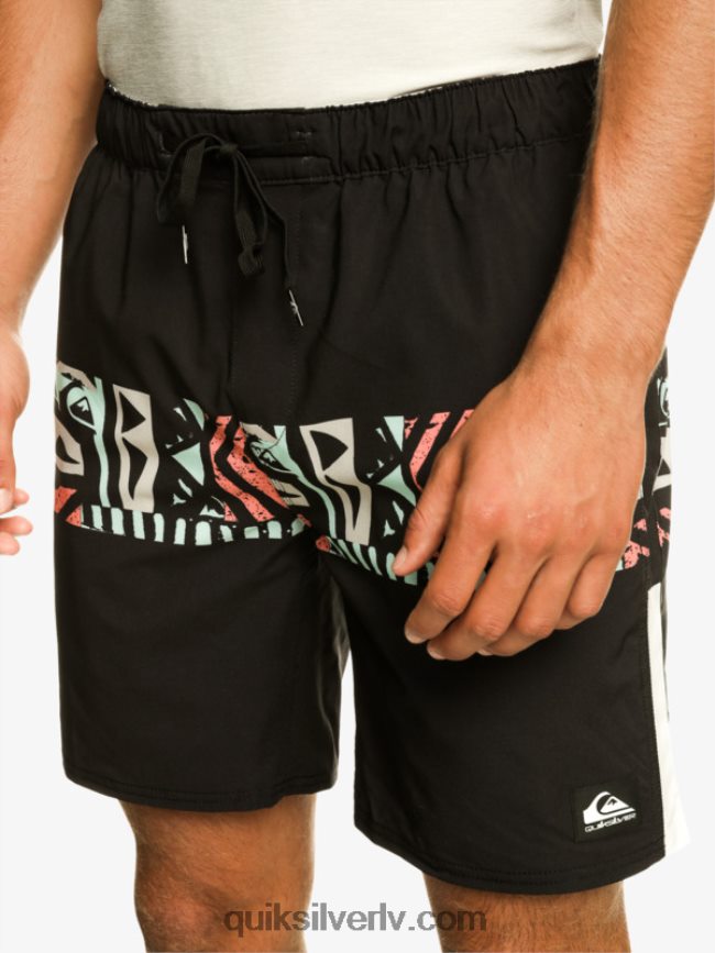 vīriešiem Quiksilver omni stretch 17 treniņšorti melns 88064R829