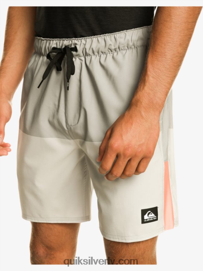 vīriešiem Quiksilver omni stretch 17 treniņšorti pelēka violeta 88064R828