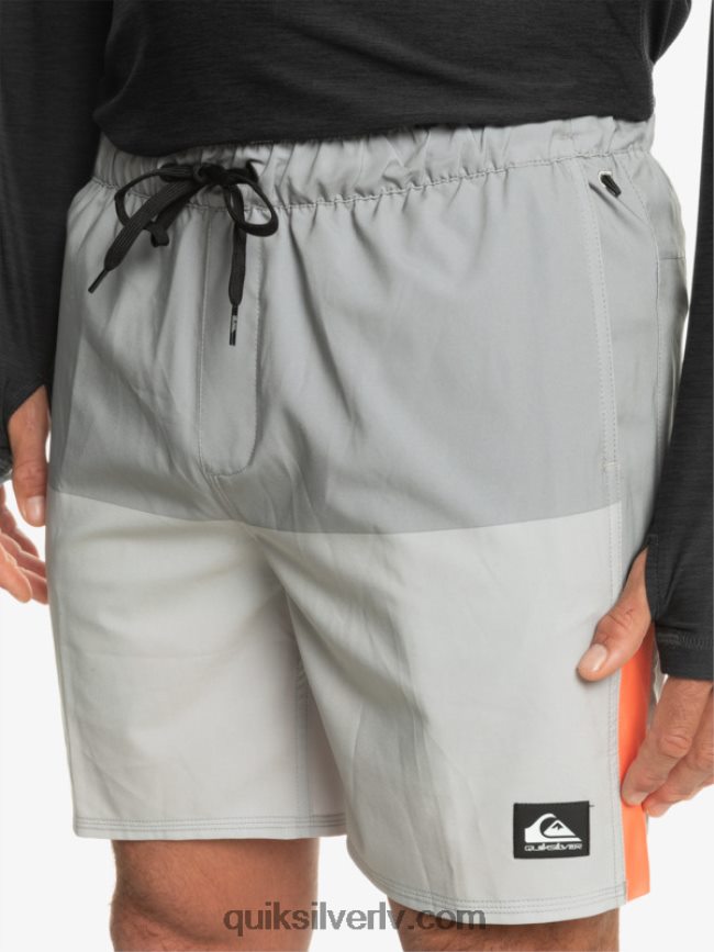 vīriešiem Quiksilver omni stretch 17 treniņšorti pelēka violeta 88064R828