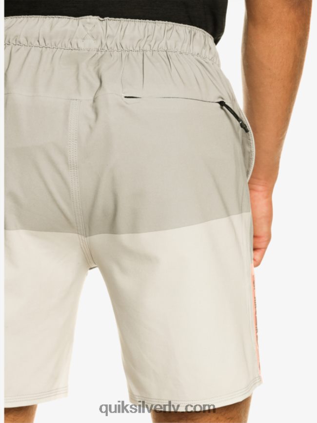 vīriešiem Quiksilver omni stretch 17 treniņšorti pelēka violeta 88064R828