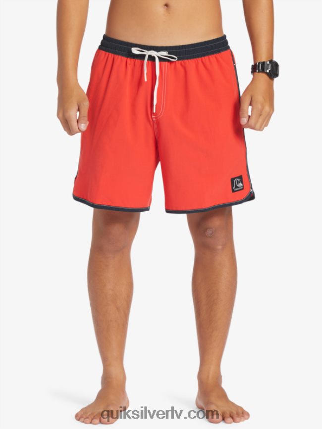 vīriešiem Quiksilver oriģinālā ķemmīšgliemene 17 zalves augsta riska sarkans 88064R198