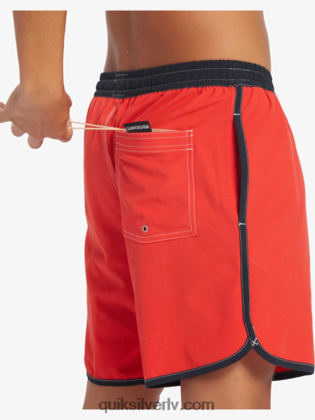 vīriešiem Quiksilver oriģinālā ķemmīšgliemene 17 zalves augsta riska sarkans 88064R198