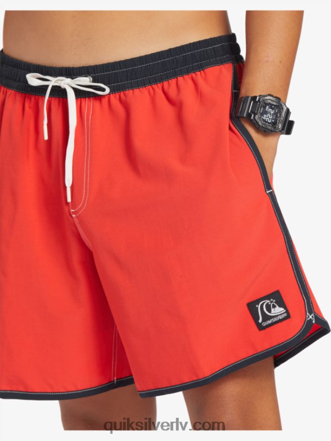 vīriešiem Quiksilver oriģinālā ķemmīšgliemene 17 zalves augsta riska sarkans 88064R198