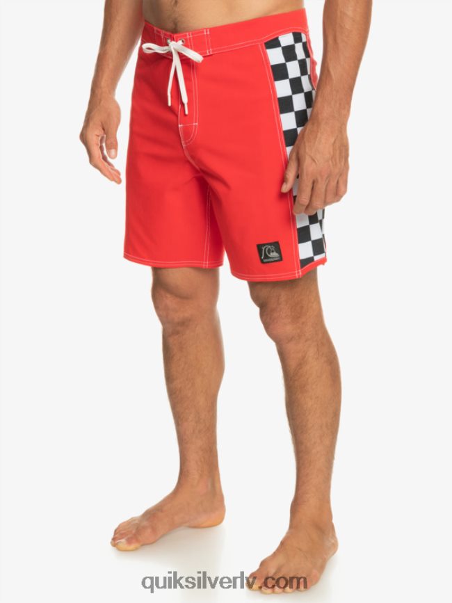 vīriešiem Quiksilver oriģinālie arch 18 dēļu šorti augsta riska sarkans 88064R176