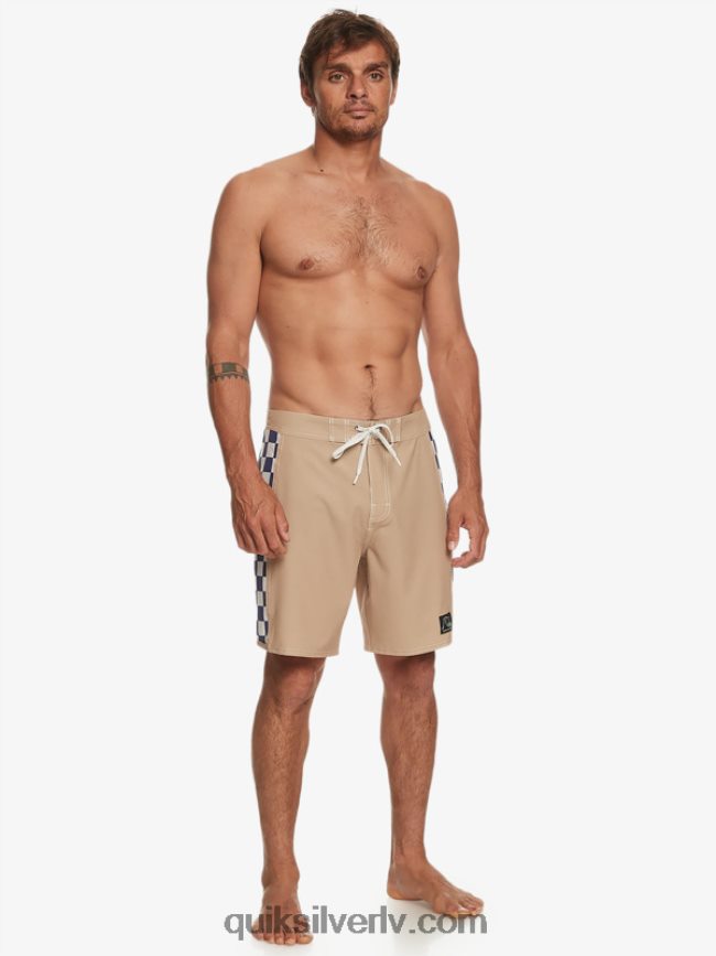 vīriešiem Quiksilver oriģinālie arch 18 dēļu šorti olīvu pelēks 88064R173