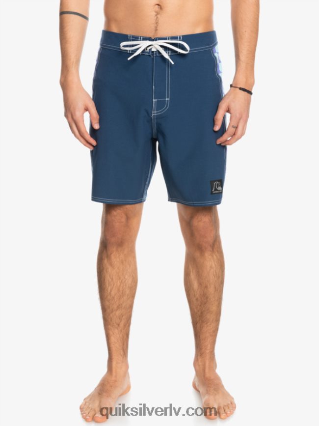vīriešiem Quiksilver oriģinālie arch 18 dēļu šorti zīmotnes zilā krāsā 88064R1733