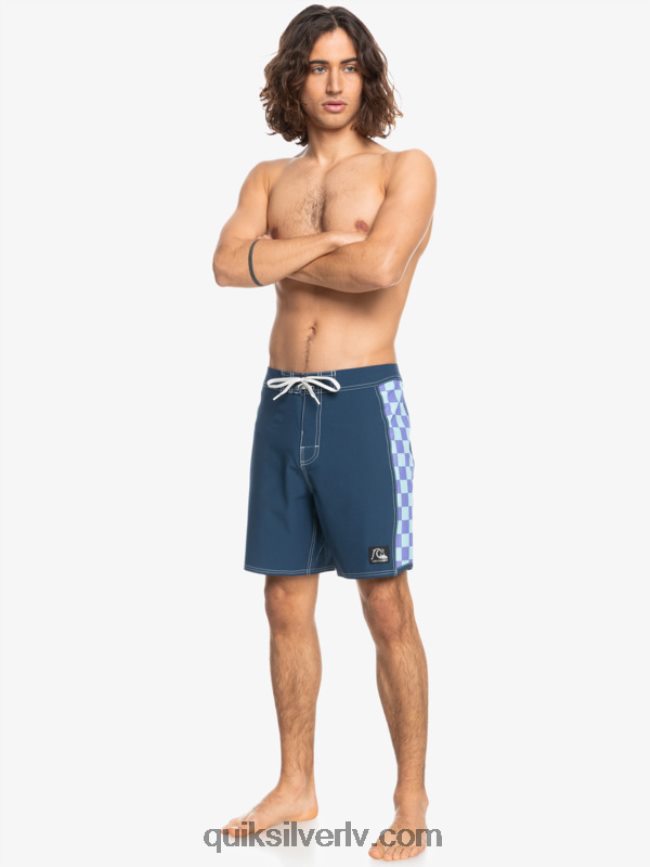 vīriešiem Quiksilver oriģinālie arch 18 dēļu šorti zīmotnes zilā krāsā 88064R1733