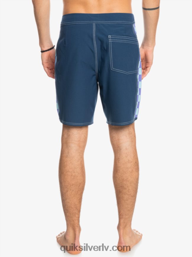 vīriešiem Quiksilver oriģinālie arch 18 dēļu šorti zīmotnes zilā krāsā 88064R1733
