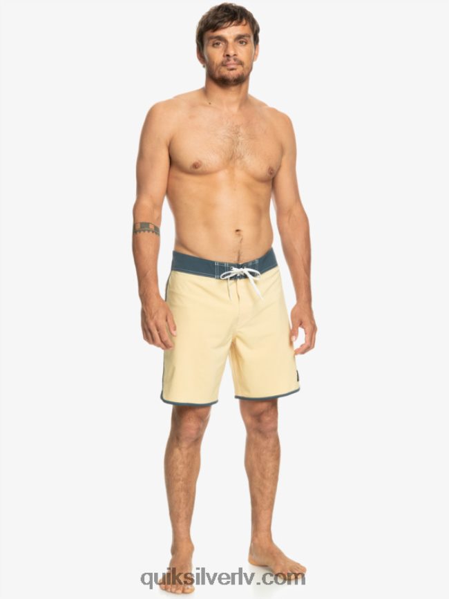 vīriešiem Quiksilver oriģinālie ķemmīšgliemeņu 18 dēļu šorti kvieši 88064R94