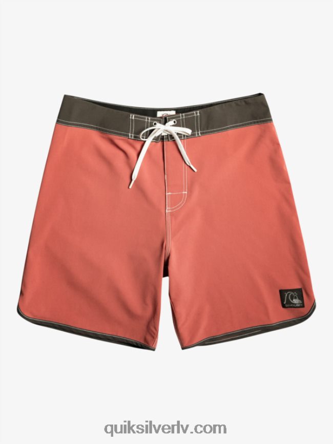 vīriešiem Quiksilver oriģinālie ķemmīšgliemeņu 18 dēļu šorti marsala 88064R93