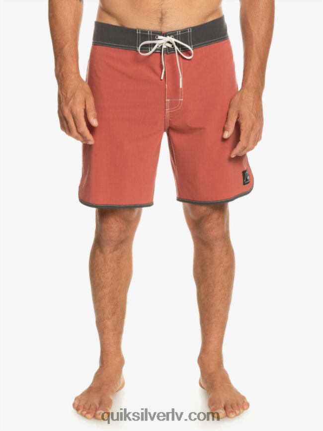 vīriešiem Quiksilver oriģinālie ķemmīšgliemeņu 18 dēļu šorti marsala 88064R93