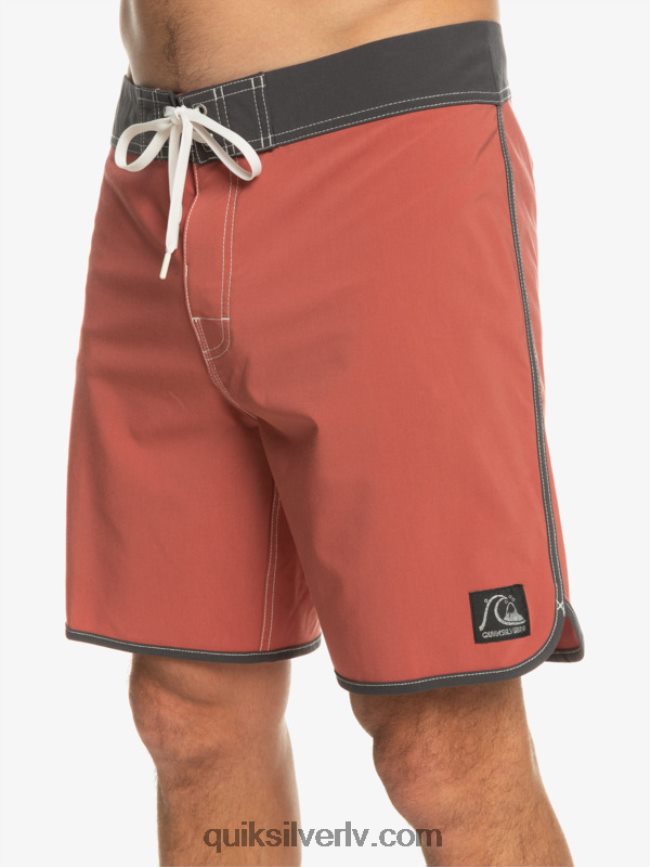 vīriešiem Quiksilver oriģinālie ķemmīšgliemeņu 18 dēļu šorti marsala 88064R93