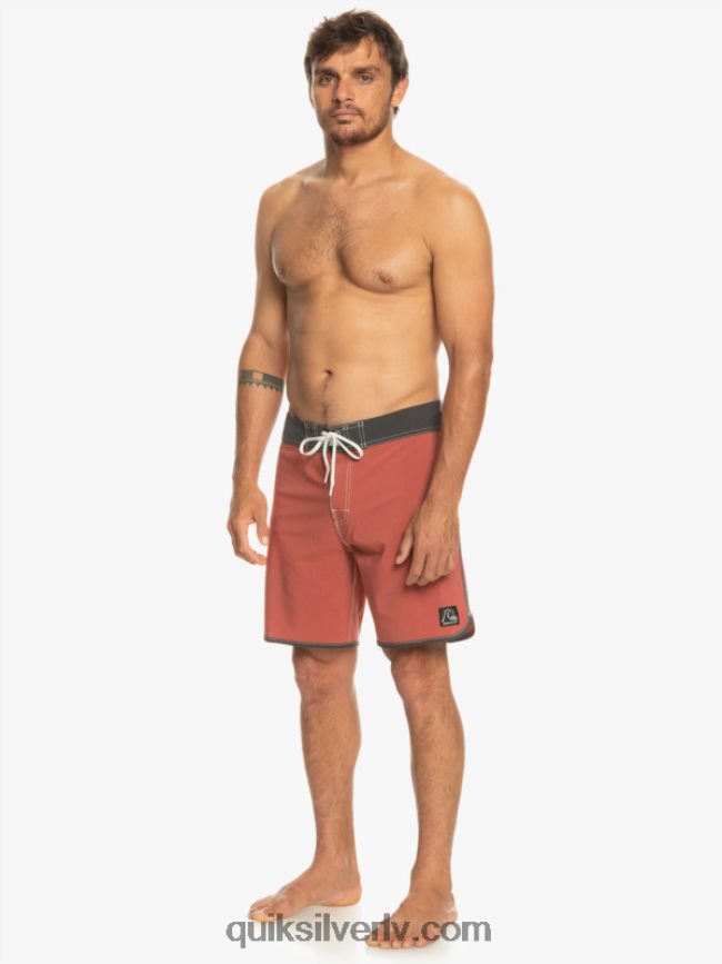 vīriešiem Quiksilver oriģinālie ķemmīšgliemeņu 18 dēļu šorti marsala 88064R93
