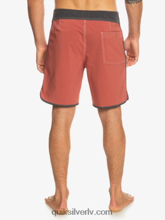 vīriešiem Quiksilver oriģinālie ķemmīšgliemeņu 18 dēļu šorti marsala 88064R93