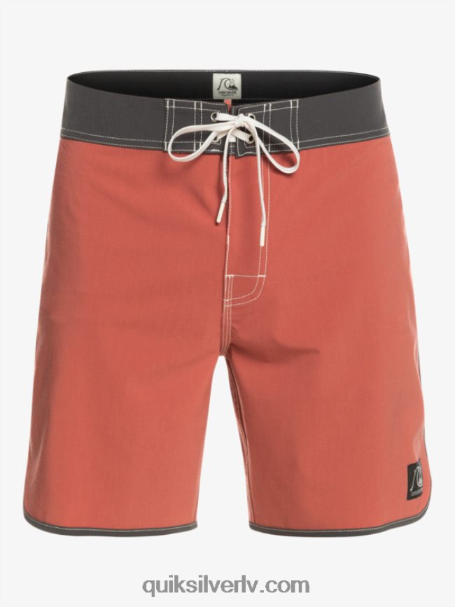 vīriešiem Quiksilver oriģinālie ķemmīšgliemeņu 18 dēļu šorti marsala 88064R93
