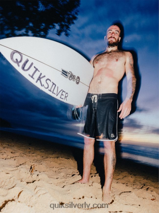 vīriešiem Quiksilver oriģinālie ķemmīšgliemeņu 18 dēļu šorti melns 88064R86