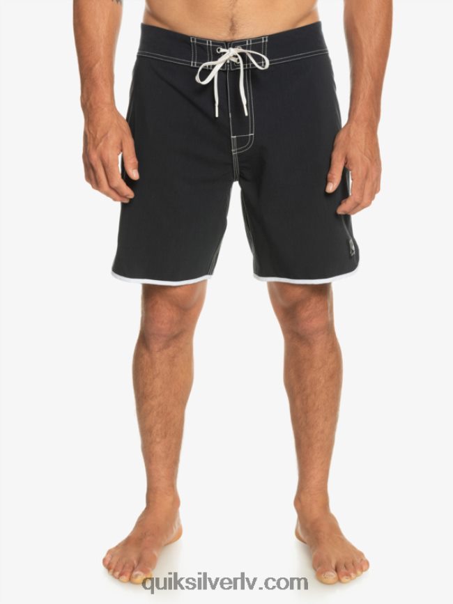 vīriešiem Quiksilver oriģinālie ķemmīšgliemeņu 18 dēļu šorti melns 88064R86