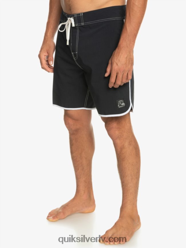 vīriešiem Quiksilver oriģinālie ķemmīšgliemeņu 18 dēļu šorti melns 88064R86