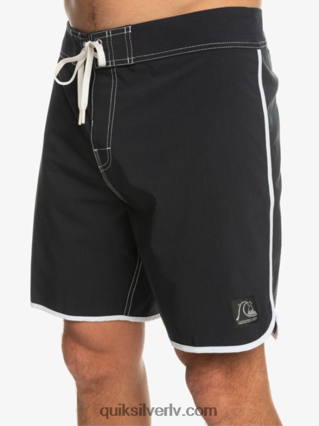 vīriešiem Quiksilver oriģinālie ķemmīšgliemeņu 18 dēļu šorti melns 88064R86