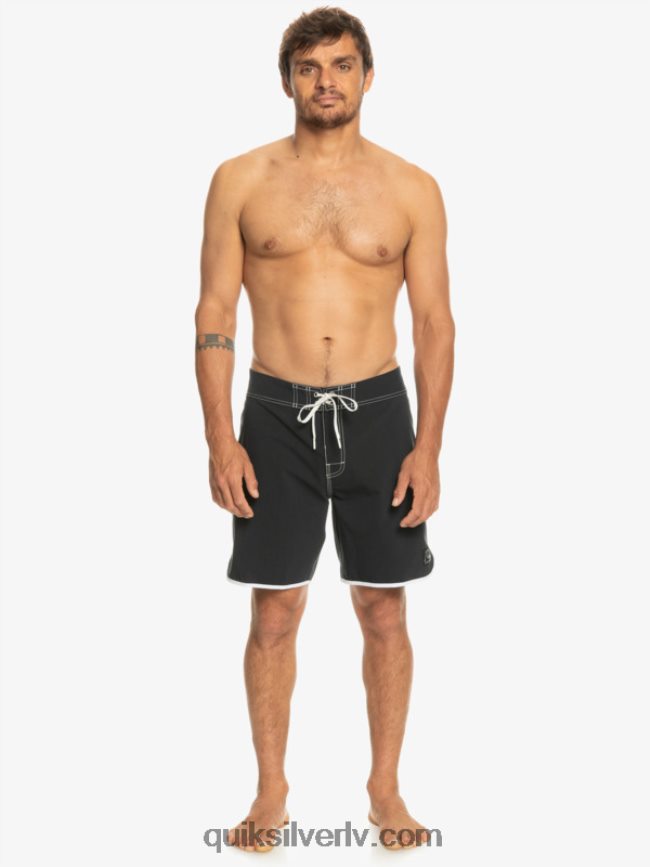 vīriešiem Quiksilver oriģinālie ķemmīšgliemeņu 18 dēļu šorti melns 88064R86