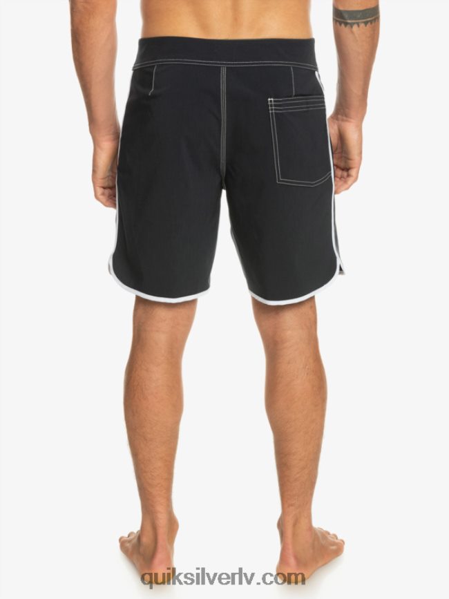 vīriešiem Quiksilver oriģinālie ķemmīšgliemeņu 18 dēļu šorti melns 88064R86
