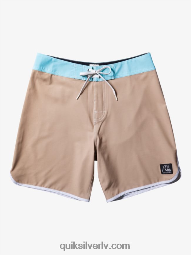 vīriešiem Quiksilver oriģinālie ķemmīšgliemeņu 18 dēļu šorti olīvu pelēks 88064R91