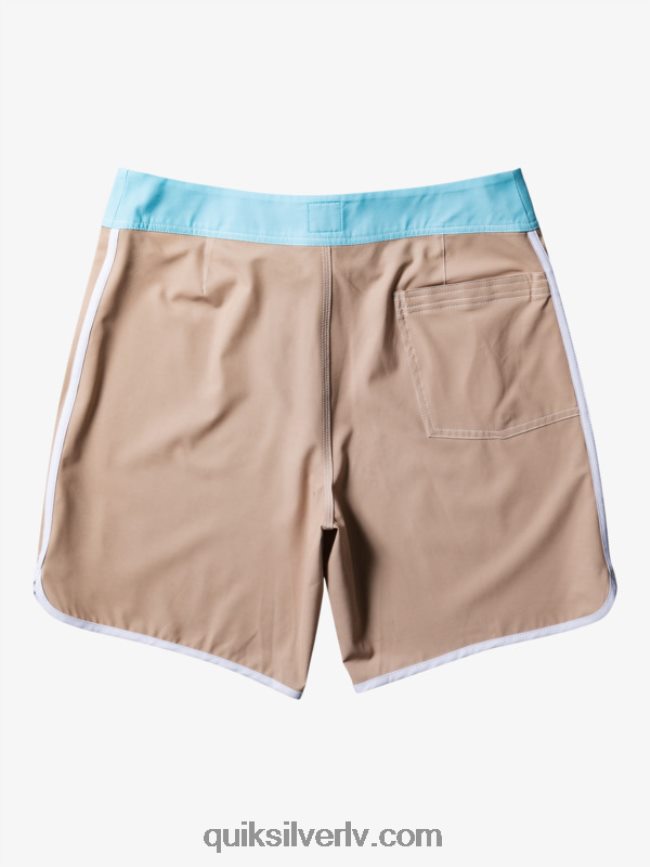vīriešiem Quiksilver oriģinālie ķemmīšgliemeņu 18 dēļu šorti olīvu pelēks 88064R91